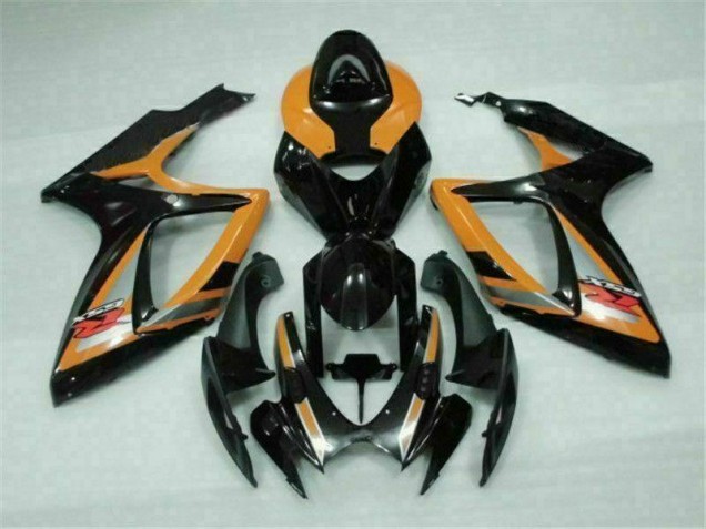 Noir Orange Carénage Moto GSXR 600 / 750 K6 2006-2007 Noir Orange Carénage Moto GSXR 600 / 750 K6 2006-2007