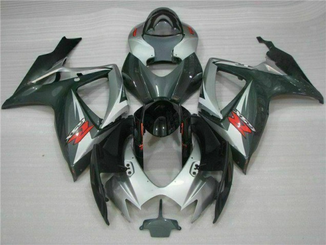 Argent Noir Carénage Moto GSXR 600 / 750 K6 2006-2007