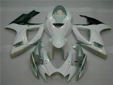 Blanc Argent Carrosserie Moto GSXR 600 / 750 K6 2006-2007