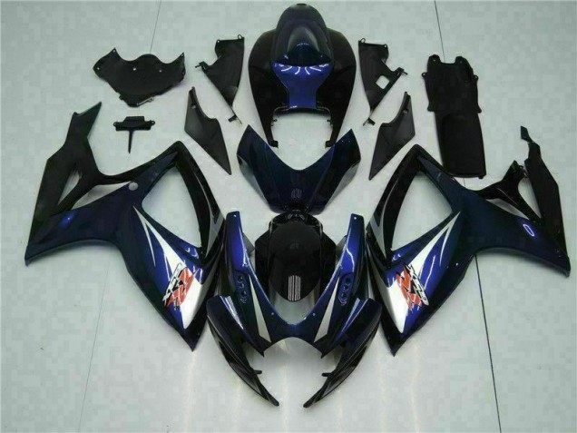 Noir Bleu Carrosserie Moto GSXR 600 / 750 K6 2006-2007 Noir Bleu Carrosserie Moto GSXR 600 / 750 K6 2006-2007