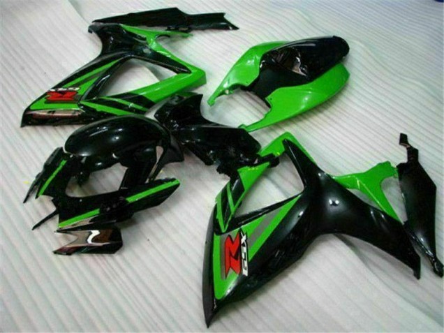 Noir Vert Carénage Moto GSXR 600 / 750 K6 2006-2007 Noir Vert Carénage Moto GSXR 600 / 750 K6 2006-2007