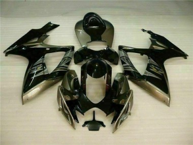 Noir Gris Carénage Moto GSXR 600 / 750 K6 2006-2007