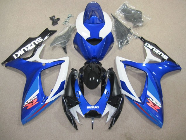 Bleu Blanc Carrosserie Moto GSXR 600 K6 2006-2007 Bleu Blanc Carrosserie Moto GSXR 600 K6 2006-2007