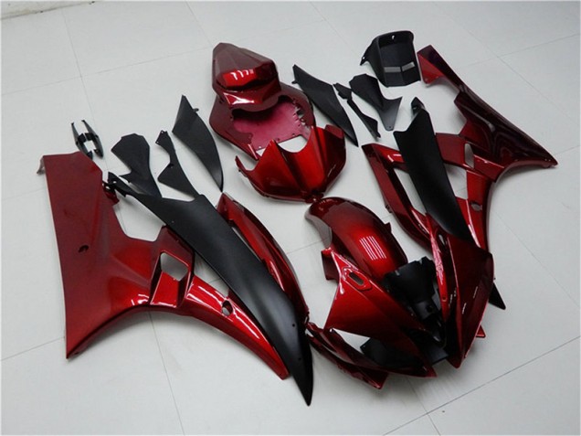 Rouge Noir Carénages Moto R6 2006-2007