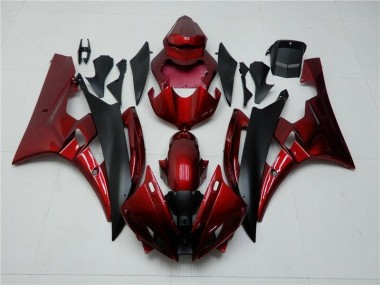 Rouge Noir Carénages Moto R6 2006-2007