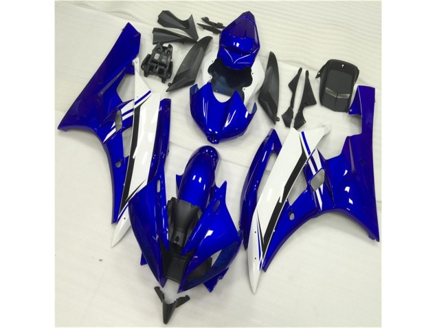 Bleu Blanc Carénage Moto R6 2006-2007