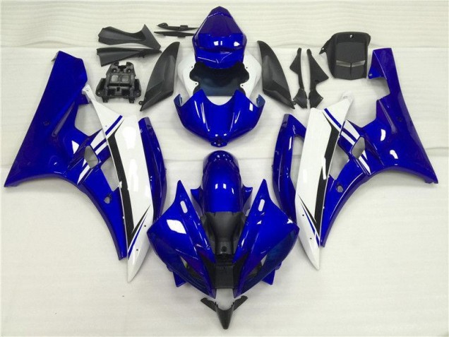 Bleu Blanc Carénage Moto R6 2006-2007