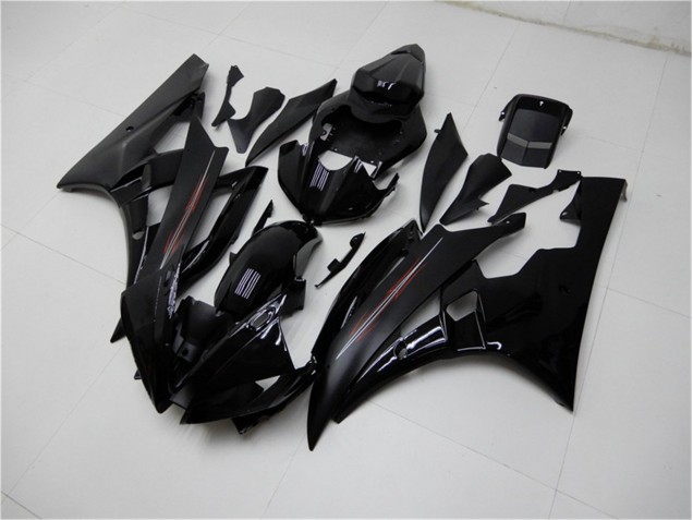 Brillant Noir Mat Carénage Moto R6 2006-2007 Brillant Noir Mat Carénage Moto R6 2006-2007