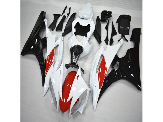 Rouge Blanc Noir Carénage Moto R6 2006-2007