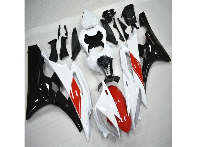 Rouge Blanc Noir Carénage Moto R6 2006-2007