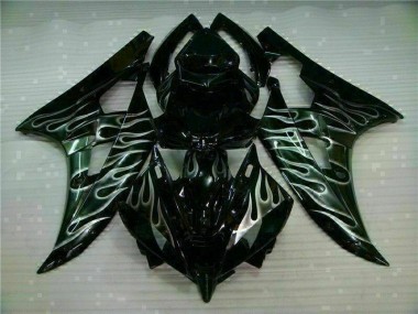 Argent Flamme Noir Carénage Moto R6 2006-2007