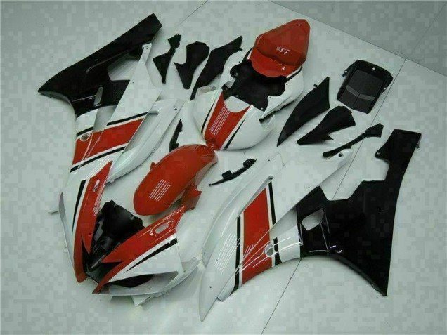 Rouge Blanc Kit Carénages Motos R6 2006-2007