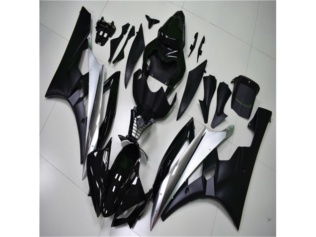 Argent Noir Kit Carénages Motos Complet R6 2006-2007 Argent Noir Kit Carénages Motos Complet R6 2006-2007