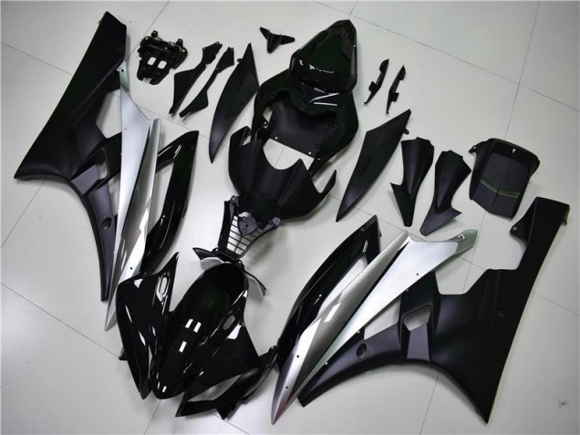 Argent Noir Kit Carénages Motos Complet R6 2006-2007 Argent Noir Kit Carénages Motos Complet R6 2006-2007