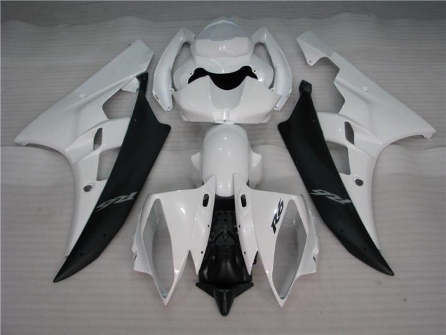 Blanc Noir Carénages Moto R6 2006-2007 Blanc Noir Carénages Moto R6 2006-2007