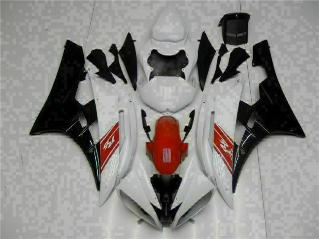 Blanc Noir Carrosserie Moto R6 2006-2007 Blanc Noir Carrosserie Moto R6 2006-2007