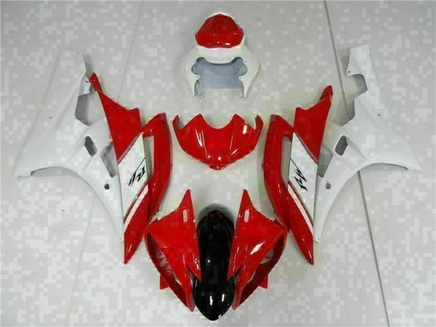 Rouge Blanc Kit Carénages Motos Complet R6 2006-2007