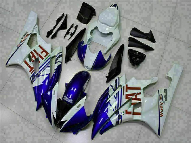 Blanc Bleu Carénage Moto R6 2006-2007