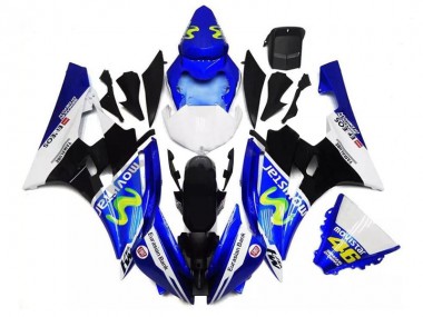 Bleu Noir Blanc Carénage Moto R6 2006-2007