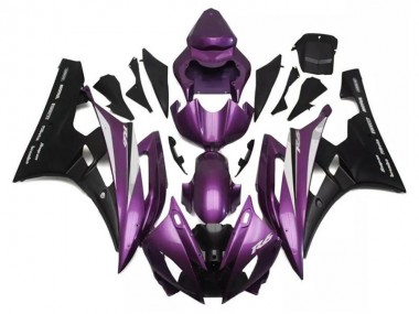 Violet Noir Carénage Moto R6 2006-2007