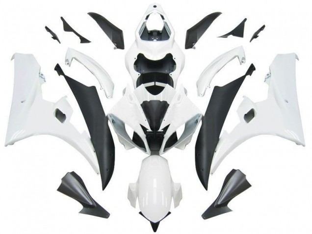 Blanc Noir Kit Carénages Motos Complet R6 2006-2007 Blanc Noir Kit Carénages Motos Complet R6 2006-2007