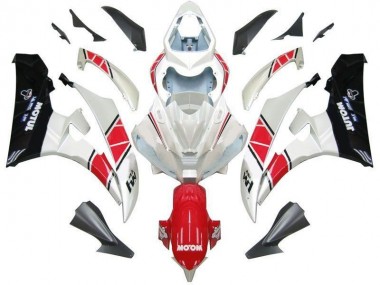 Blanc Rouge Noir Carénage Moto R6 2006-2007
