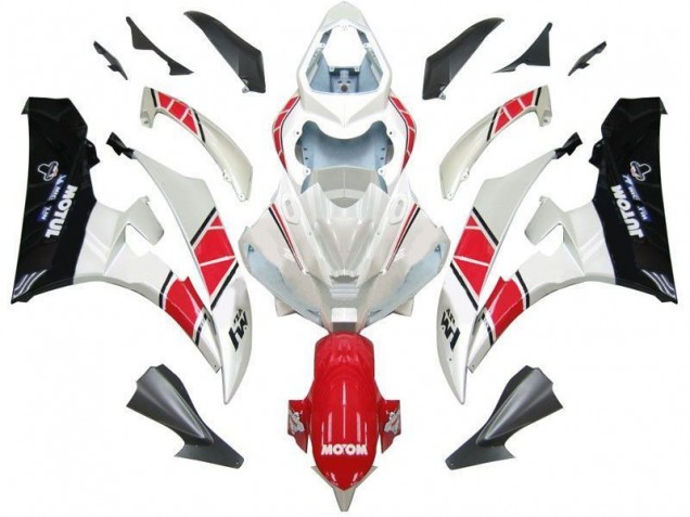 Blanc Rouge Noir Carénage Moto R6 2006-2007 Blanc Rouge Noir Carénage Moto R6 2006-2007