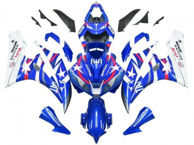 Bleu Star Fiat Carénage Moto R6 2006-2007