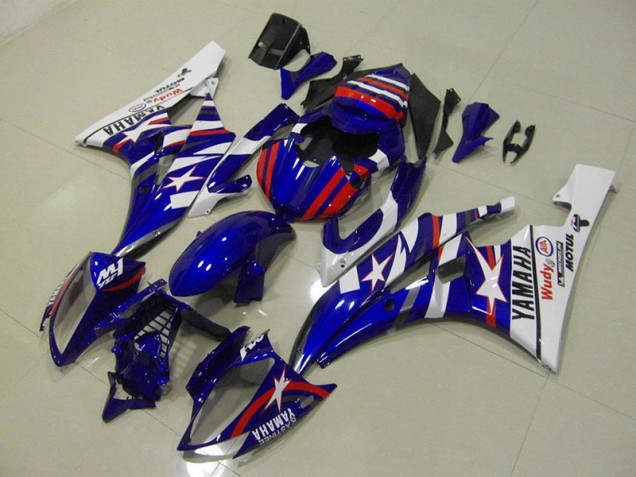 Rouge Bleu Star Carénage Moto R6 2006-2007 Rouge Bleu Star Carénage Moto R6 2006-2007