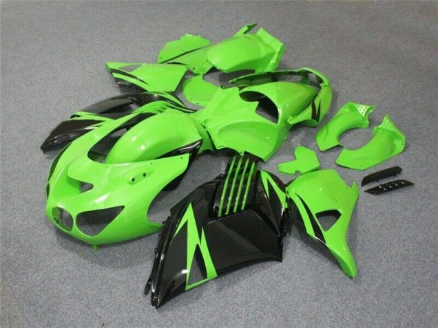Vert Noir Carénage Moto ZX14R ZZR 1400 2006-2011 Vert Noir Carénage Moto ZX14R ZZR 1400 2006-2011