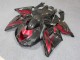 Noir Rouge Carénages Moto ZX14R ZZR 1400 2006-2011 Noir Rouge Carénages Moto ZX14R ZZR 1400 2006-2011