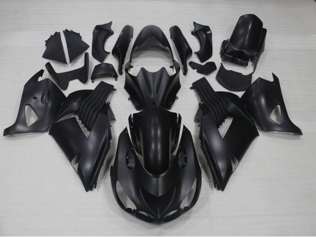 Noir Mat Carénages Moto ZX14R ZZR 1400 2006-2011 Noir Mat Carénages Moto ZX14R ZZR 1400 2006-2011