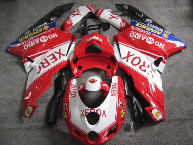 Rouge Blanc Xerox Carénage Moto Ducati 749 2005-2006