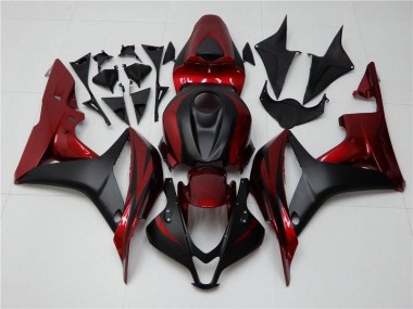 Rouge Noir Carénages Moto CBR 600 RR 2007-2008
