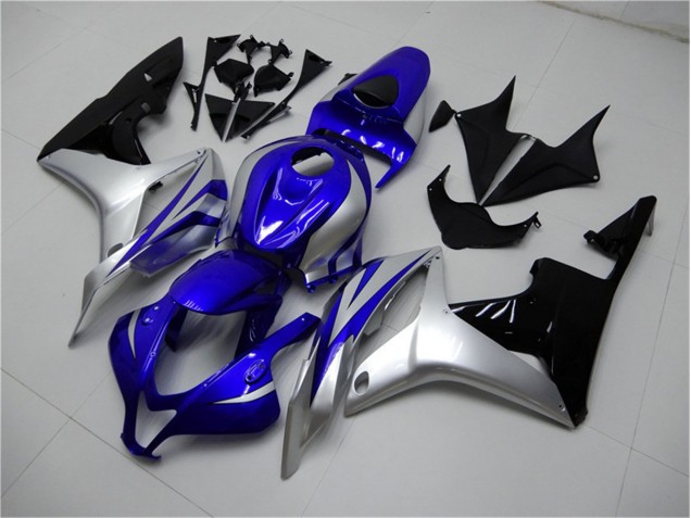Bleu Argent Noir Carénage Moto CBR 600 RR 2007-2008 Bleu Argent Noir Carénage Moto CBR 600 RR 2007-2008
