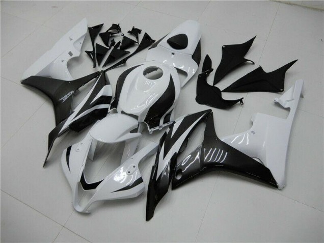 Blanc Noir Carénages Moto CBR 600 RR 2007-2008 Blanc Noir Carénages Moto CBR 600 RR 2007-2008