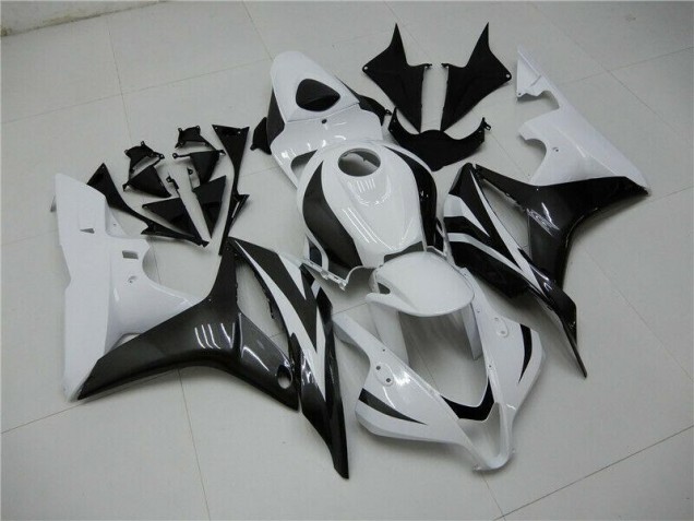 Blanc Noir Carénages Moto CBR 600 RR 2007-2008 Blanc Noir Carénages Moto CBR 600 RR 2007-2008