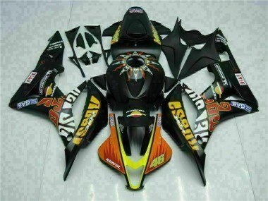 Noir Jaune Repsol 46 Carénage Moto CBR 600 RR 2007-2008