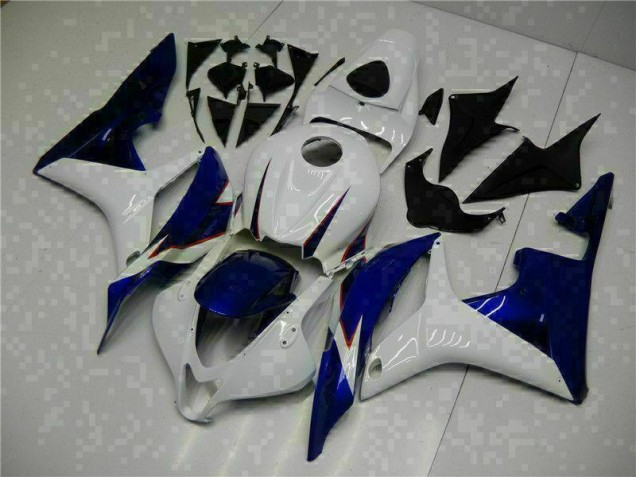 Blanc Bleu Carénage Moto CBR 600 RR 2007-2008