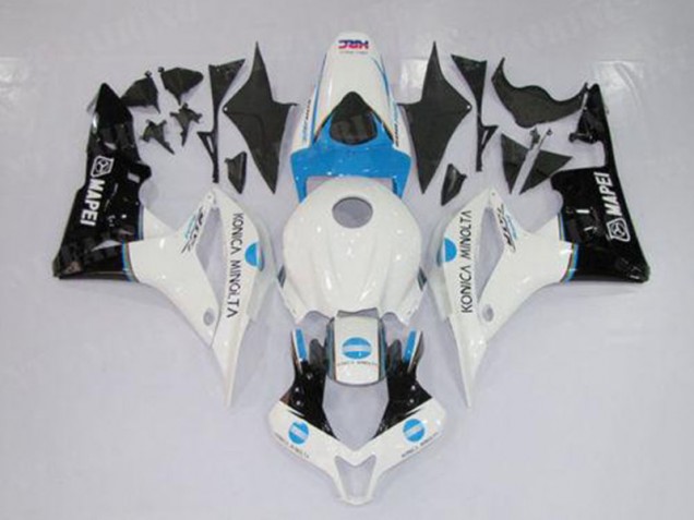 Blanc Bleu Noir Carénage Moto CBR 600 RR 2007-2008 Blanc Bleu Noir Carénage Moto CBR 600 RR 2007-2008