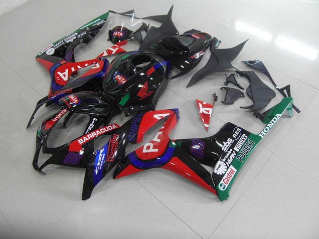 Noir Rouge Pata Carénage Moto CBR 600 RR 2007-2008