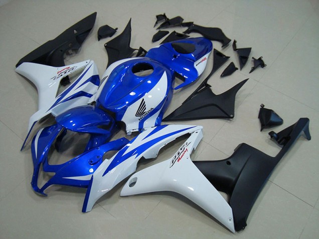 Bleu Blanc Noir Mat Carénage Moto CBR 600 RR 2007-2008 Bleu Blanc Noir Mat Carénage Moto CBR 600 RR 2007-2008