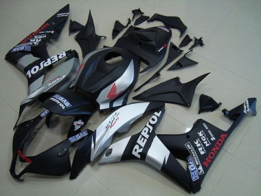 Noir Mat Argent Repsol Carénage Moto CBR 600 RR 2007-2008