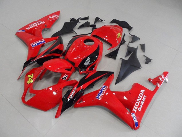 Rouge Noir Courses Carénage Moto CBR 600 RR 2007-2008