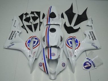 Blanc Carénages Moto CBR 600 RR 2007-2008