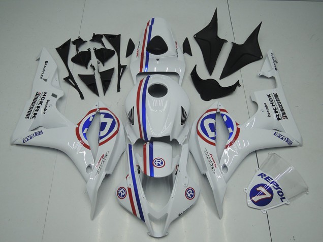 Blanc Carénages Moto CBR 600 RR 2007-2008 Blanc Carénages Moto CBR 600 RR 2007-2008