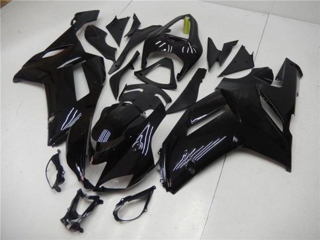 Noir Brillant Carénages Moto ZX6R 2007-2008 Noir Brillant Carénages Moto ZX6R 2007-2008