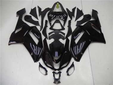 Noir Brillant Carénages Moto ZX6R 2007-2008