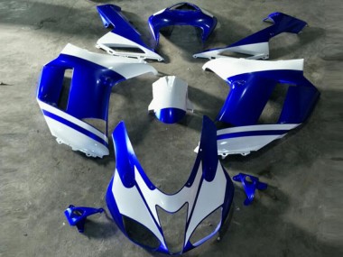 Bleu Blanc Carénage Moto ZX6R 2007-2008