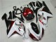 Blanc Noir Rouge Carénage Moto ZX6R 2007-2008 Blanc Noir Rouge Carénage Moto ZX6R 2007-2008